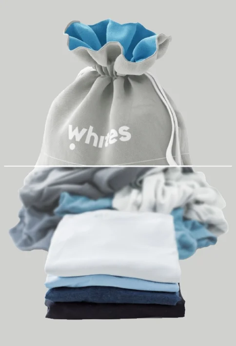 Wash fold bag - laundry bag whites